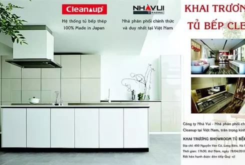 KHUYẾN MÃI KHAI TRƯƠNG SHOWROOM BẾP CAO CẤP CLEANUP TẠI HÀ NỘI